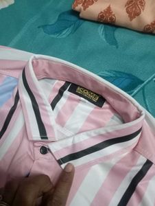 New pink multi colour shirt