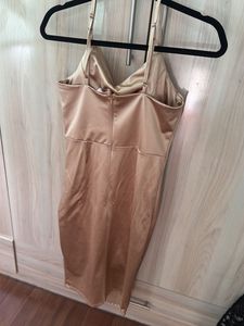 Satin Cowl Neck Mini Dress