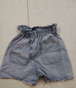 High-Waisted Denim Shorts