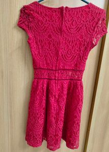 🌹 Stunning H&amp;M Red Lace Party Dress