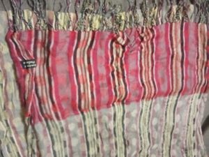 Striped Scarf shawl with Fringe