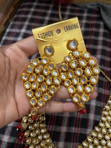 exclusive red Necklace &amp; Earring Set