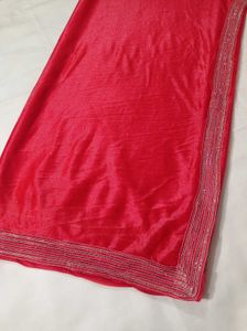 Elegant Red Saree - Timeless Grace