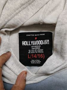 Short Sleeve Ombre Hoodie Top