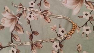 haram with white pearls