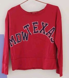 Red 3/4th Sleeves Tee