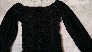 Black Velvet Party Dress