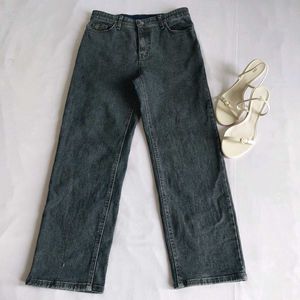 Charcoal Black Denim Jeans 🌺