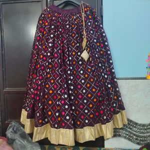 Lehenga Choli Set with bandhani dupatta