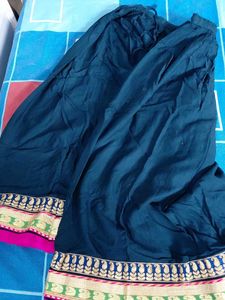 Elegant Navy Blue Ethnic Skirt