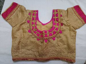 Golden Brocade Blouse never Used