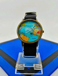 🌎World Map dial. ✈️ Plane seconds disk