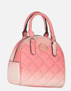 Chic Pink Quilted Handbag