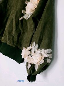 Floral Applique Pullover