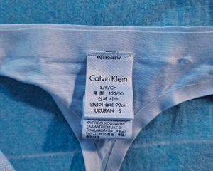 Calvin Klein White Cotton Thong