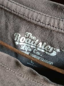 Stylish Grey "BIKESHED" Graphic T-Shirt