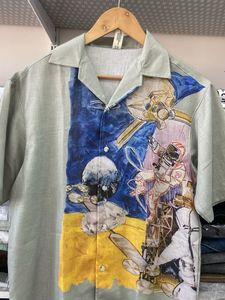 Astronaut Print Short Sleeve Shirt