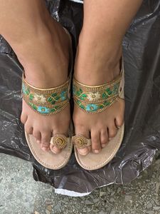 Embellished Flat Sandals for Women