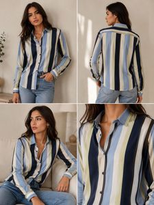 Striped Button-Up Shirt