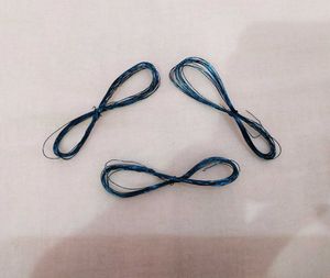 Blue Copper Enemelled  Crafting Thread Spools