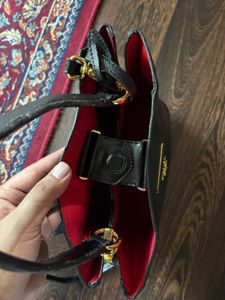 Prada Black Leather Tote Bag