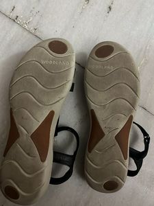 Woodland Black Sandals