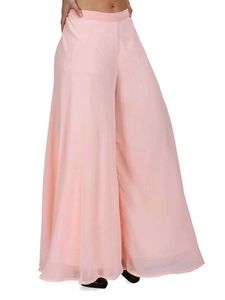 Peach color Flared palazzo