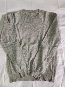 Cozy Grey Knit Sweater