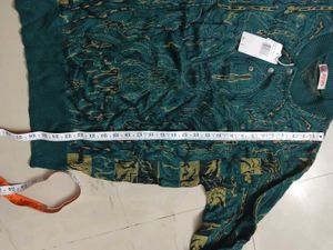 Vintage Emerald Green Print Sweater