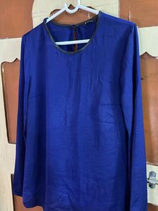 Vibrant Blue Long Sleeve Top