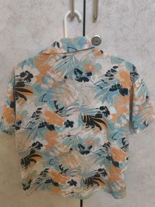 Men's Tropical Print Short Sleeve Shirt
