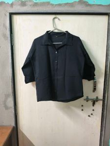 Chic Black Button-Up Shirt