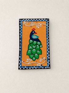 Peacock &amp; Lotus Handmade Wall Art