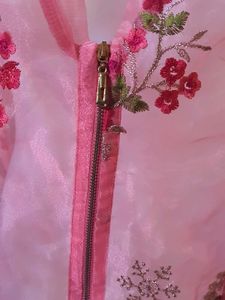 Embroidered Pink Kimono Jacket