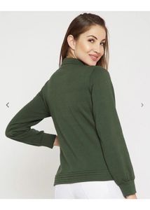 Stylish Green Bomber Jacket