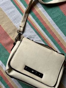 Cream Crossbody Bag