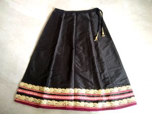 Beautiful Designer Heavy Border Cotton Silk Flared