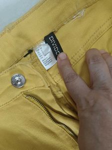 Mustard Wide Leg Jeans