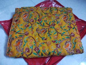 kashmir work saree