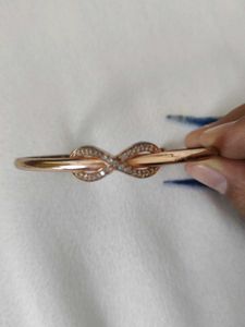 Elegant infinity Rose Gold Cuff Bracelet