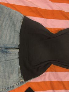 Black Lace Trim Cami Top