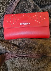 Hot Red Color Women's Purse