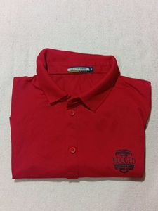 Men's Red Casual Shirt