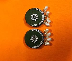 New Fabric Earrings Colour Madhi Light Waited
