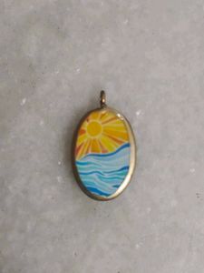 IMPORTED|CERAMIC Ocean Sunrise Pendant