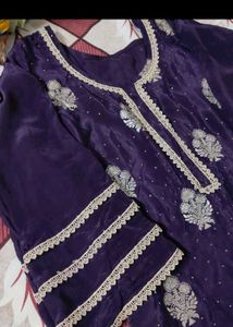 Elegant Purple Kurta Set with Dupatta
