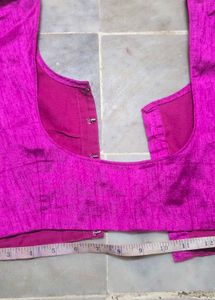 Vibrant Magenta Silk Blouse