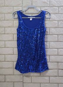 Now  Sequin Scoop-Neck Tank Top