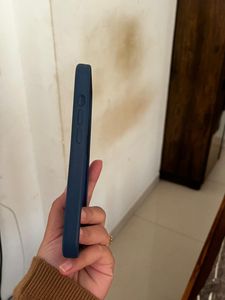 Blue  silicon iPhone 13  case