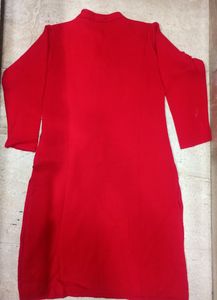 Woolen Kurti Red